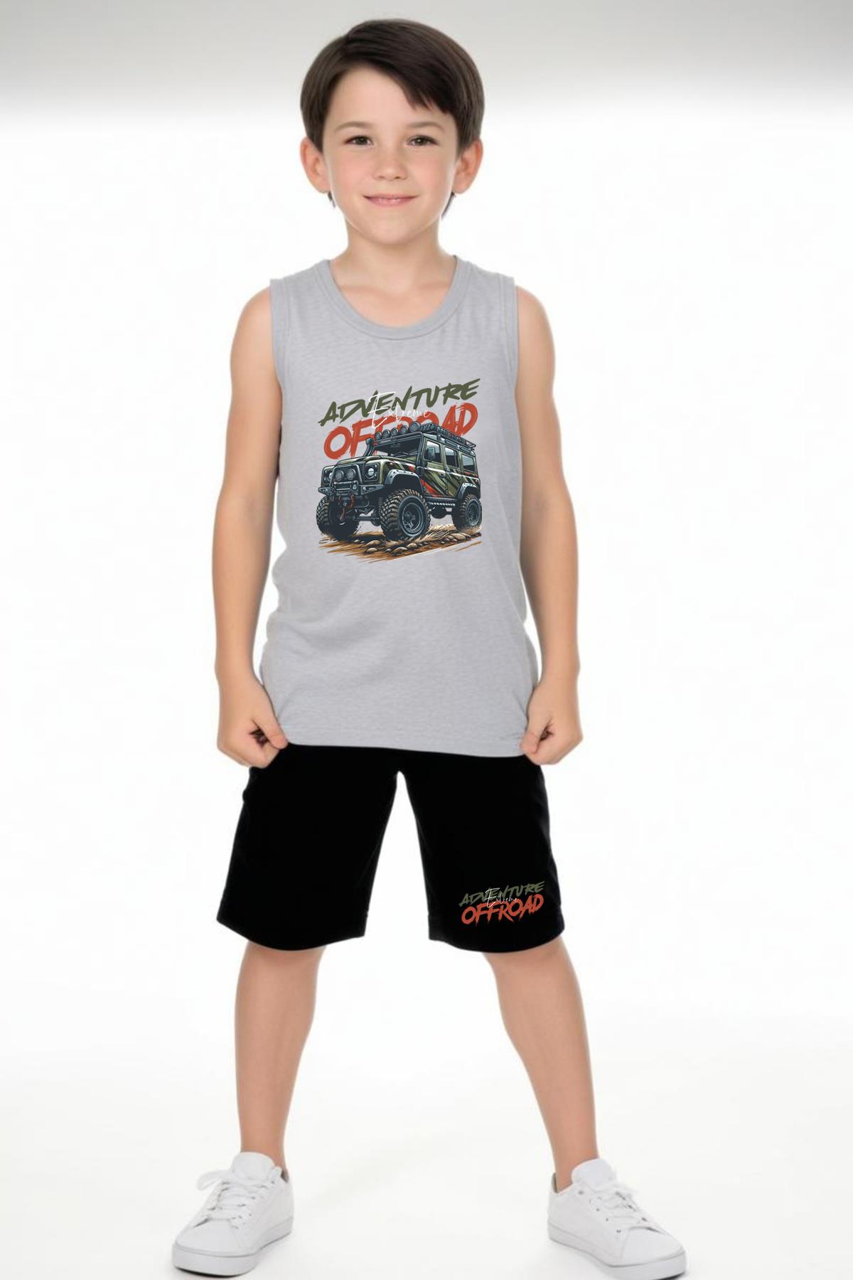 Erkek Çocuk ADVANTURE Baskılı alt-üst Takım