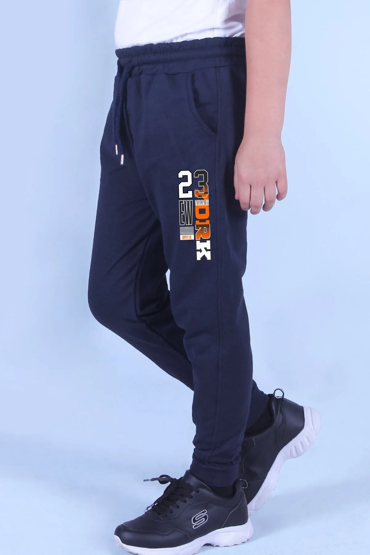 Erkek Çocuk Cepli-23 YORK Baskılı  Eşofman Altı