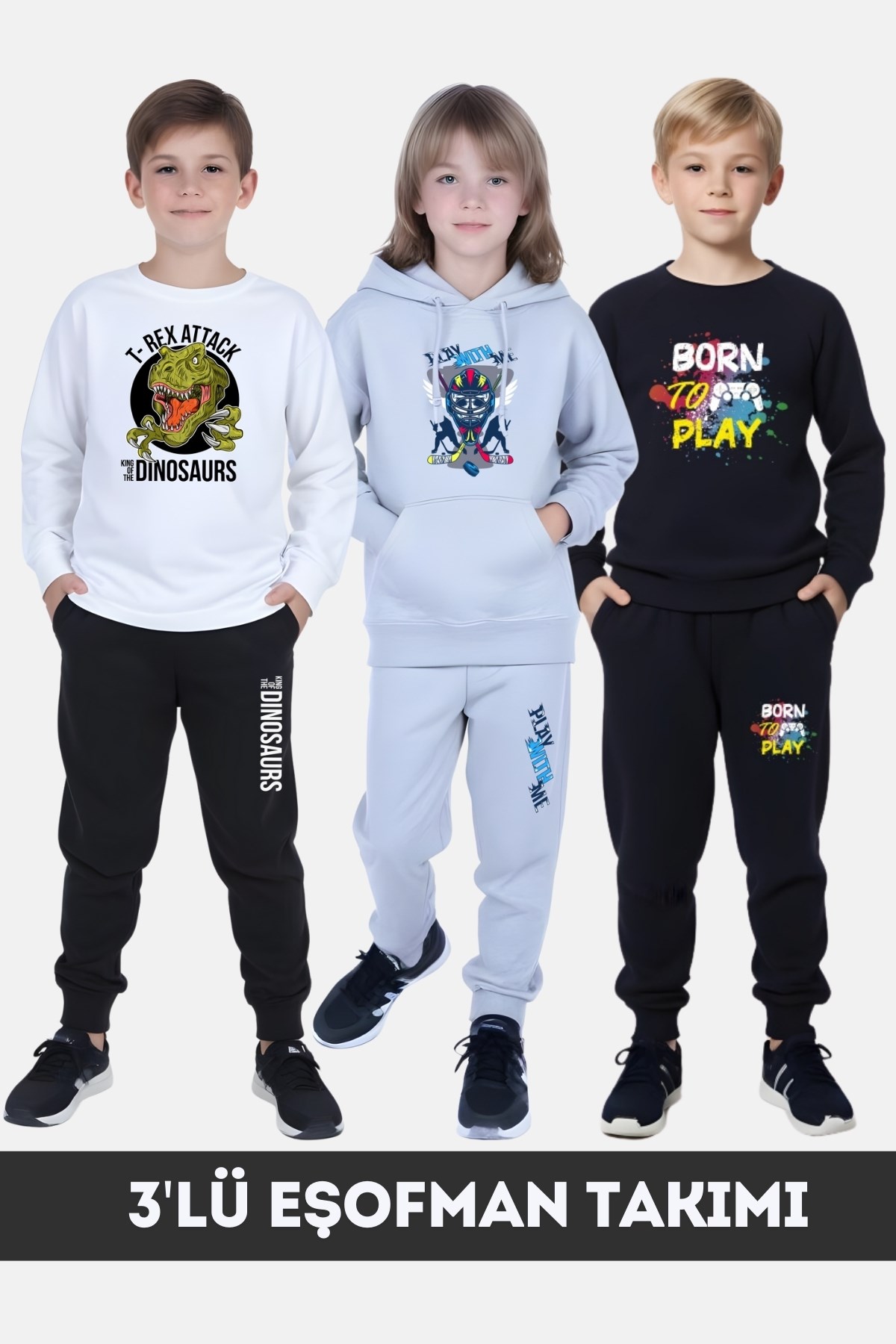 ERKEK ÇOCUK EŞOFMAN TAKIMI 3'LÜ SET
