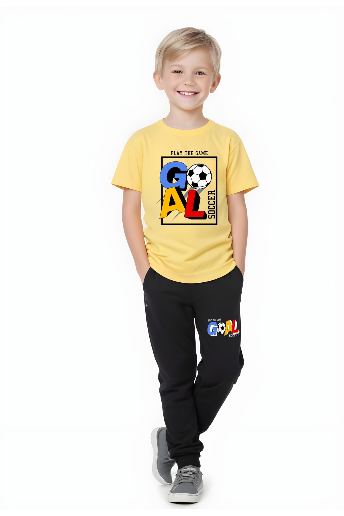 ERKEK ÇOCUK MEVSİMLİK GOAL BASKILI ALT-ÜST TAKIM