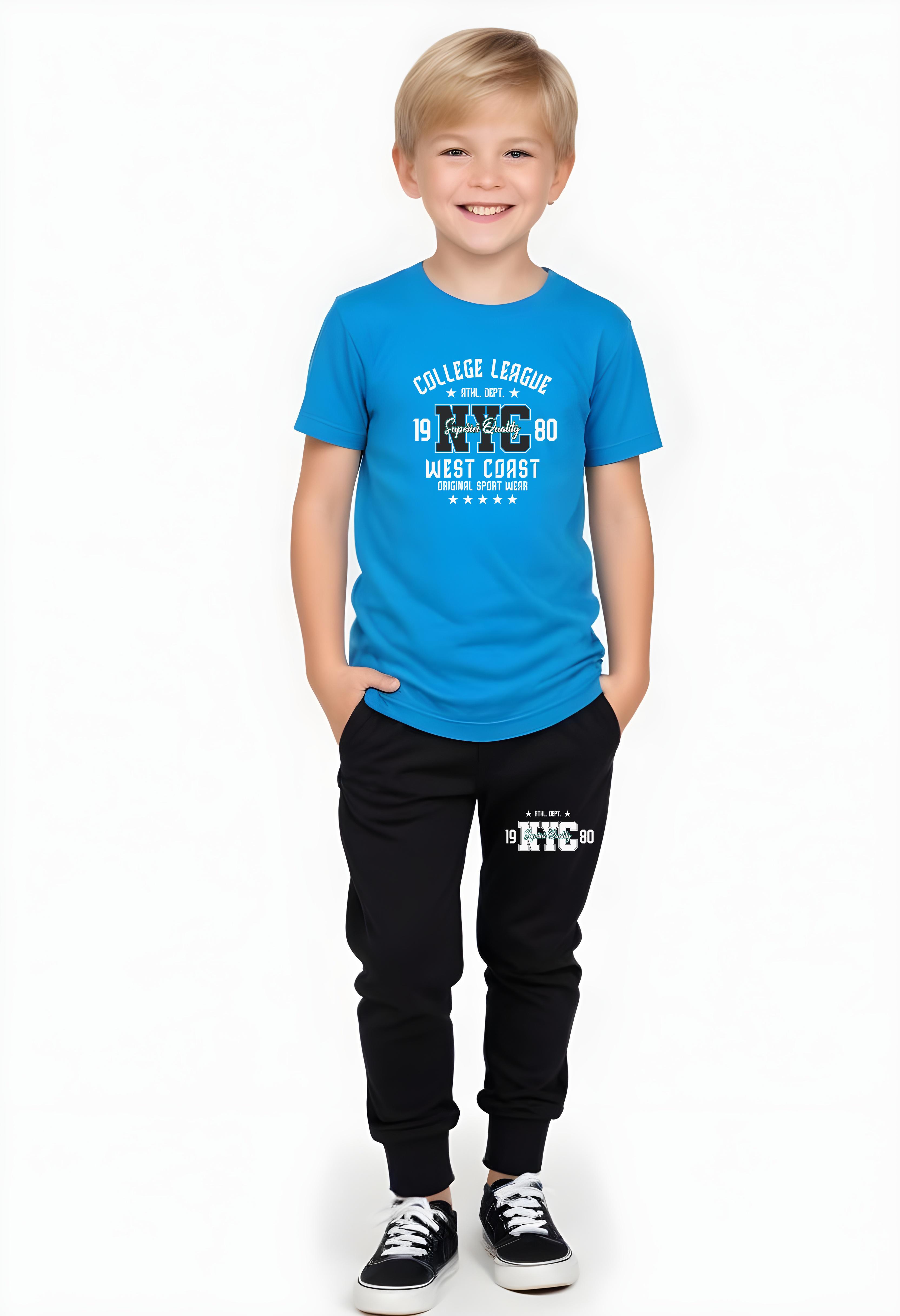ERKEK ÇOCUK MEVSİMLİK NYC BROKLYN BASKILI ALT-ÜST TAKIM
