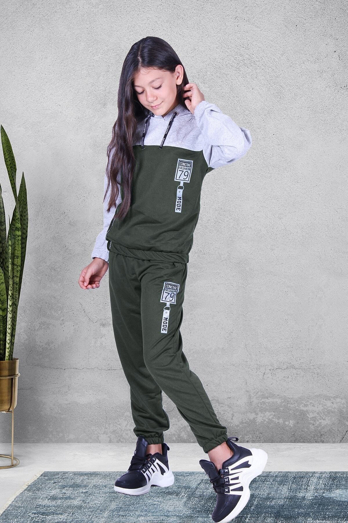 Fyk Kids Snow Fasıhıon Baskılı Kız Eşofman Takımı