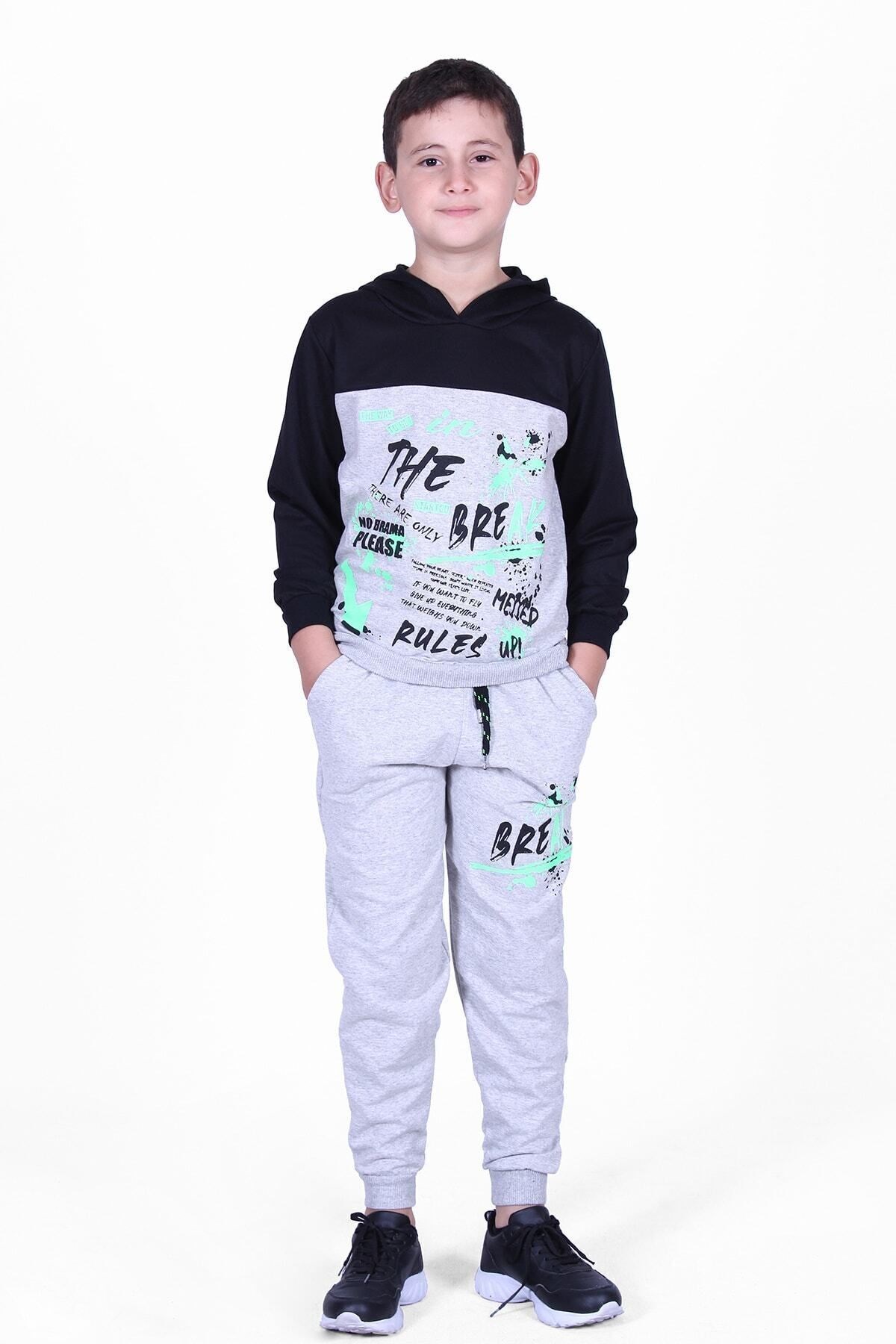 Fyk Kids The Break Yazı Baskılı Erkek Eşofman Takımı