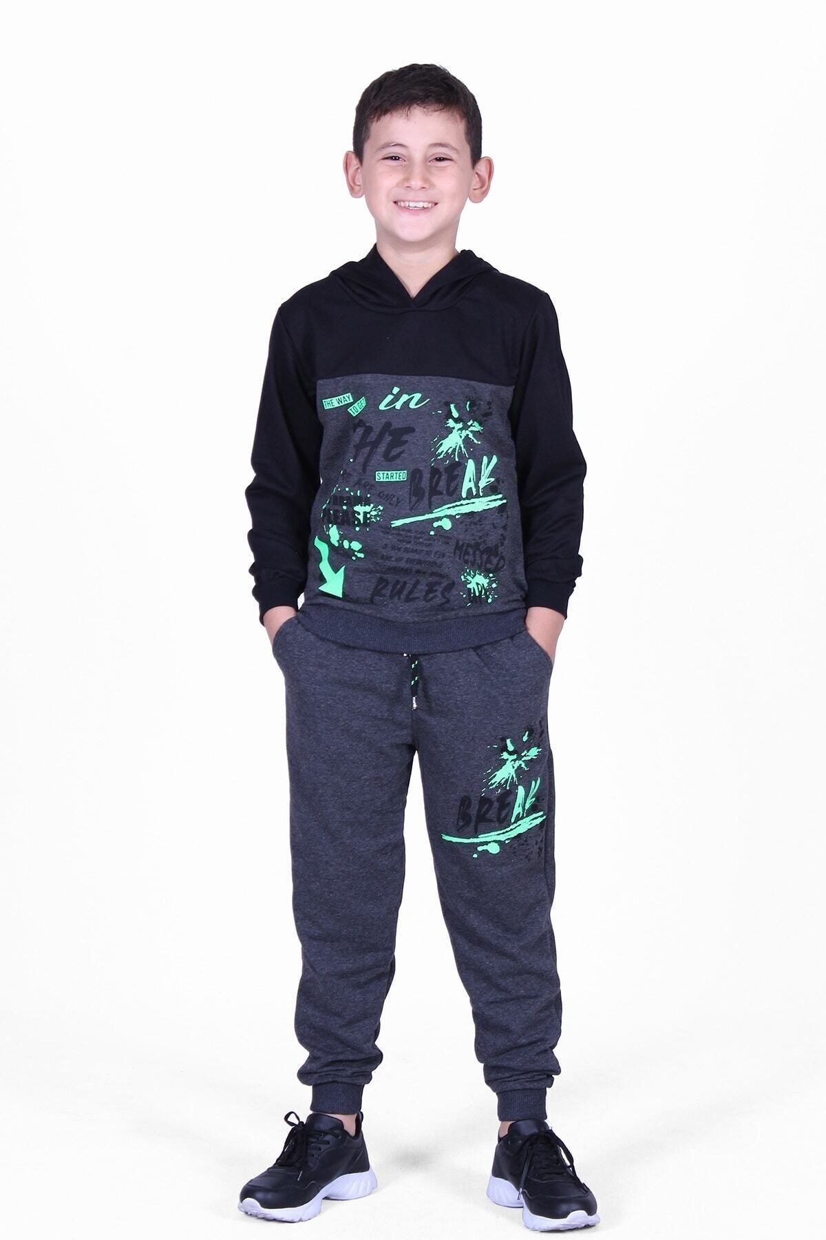 Fyk Kids The Break Yazı Baskılı Erkek Eşofman Takımı