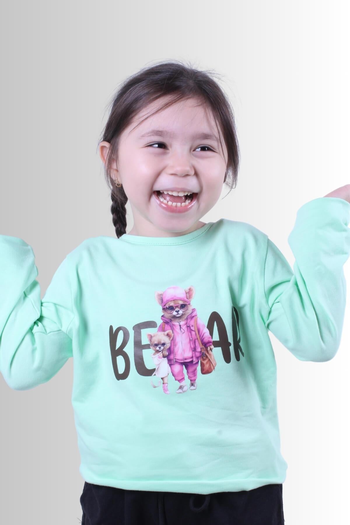 KIZ ÇOCUK BASİC UZUN KOL TİŞÖRT