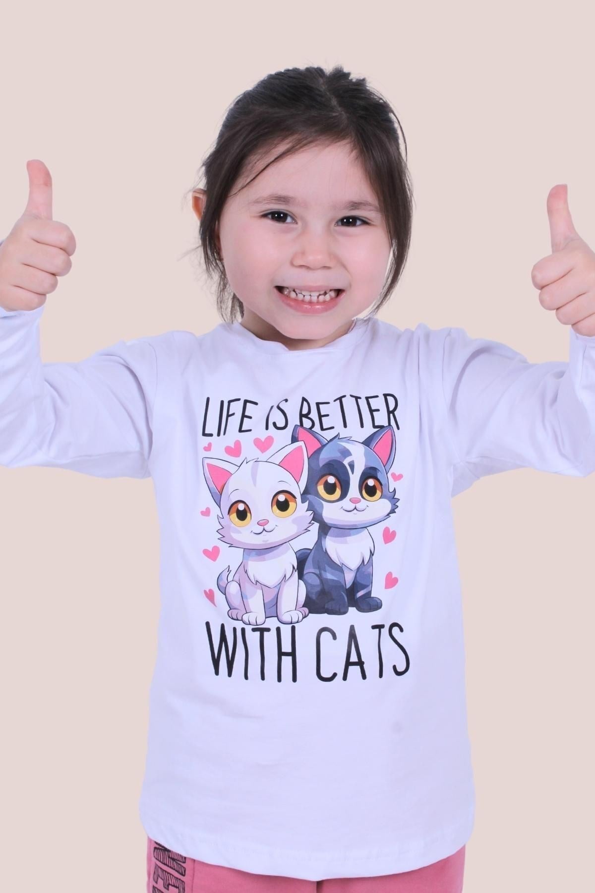 Kız Çocuk Uzun Kol Sweatshirt