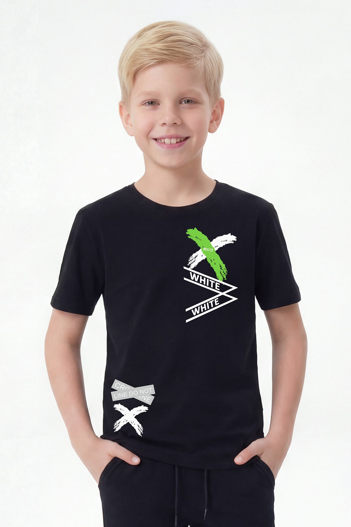 Off Whıte Baskılı Sıfır Yaka T-Shirt