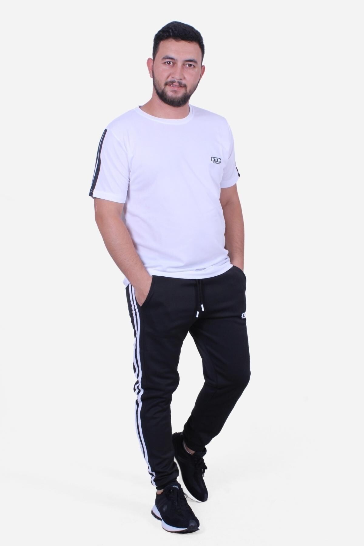 S-M-L-XL-XXL ÇİZGİ DETAYLI ERKEK EŞOFMAN TAKIMI