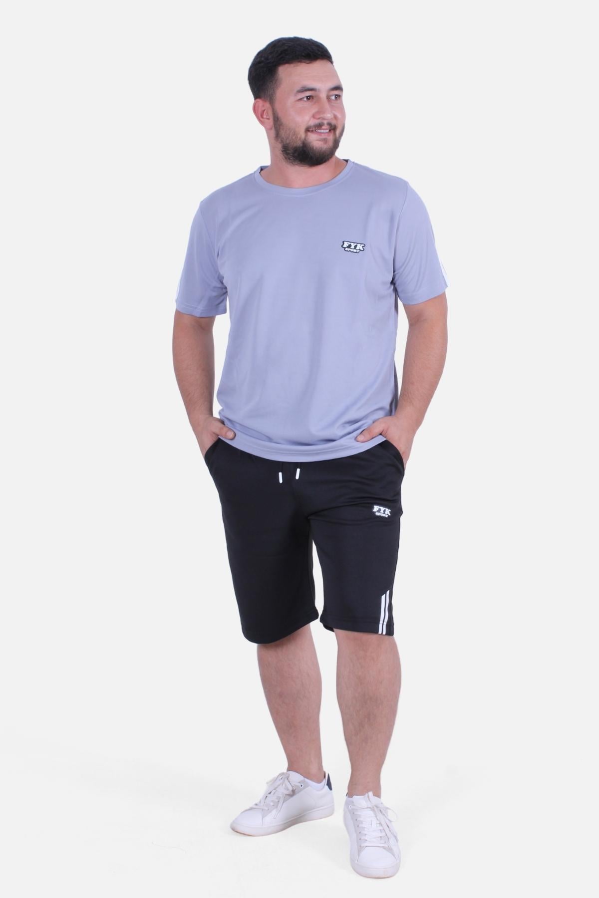 S-M-L-XL-XXL SLİM FİT ÇİZGİ DETAYLI ERKEK EŞOFMAN TAKIMI