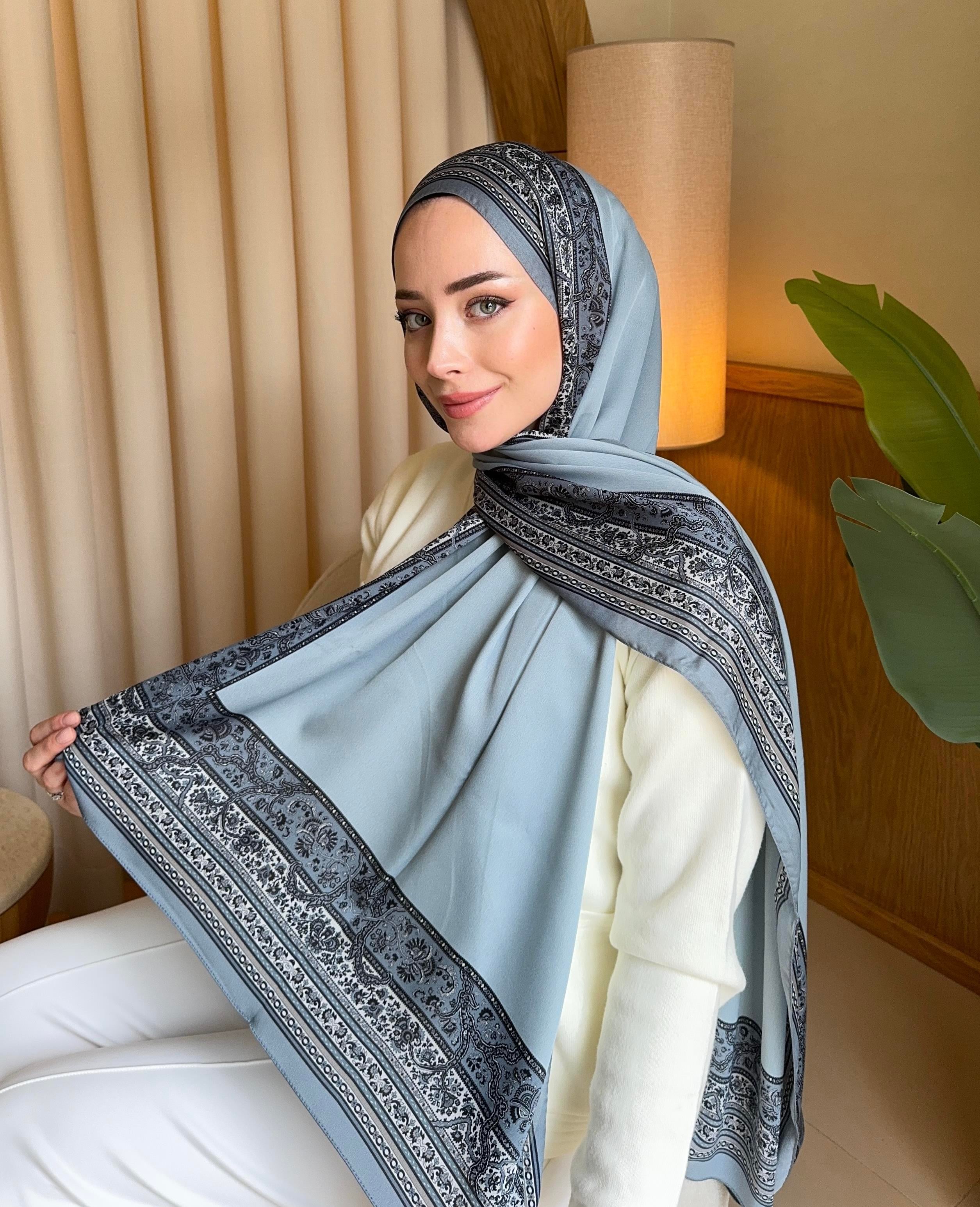Gri Deluxe İpek Şal