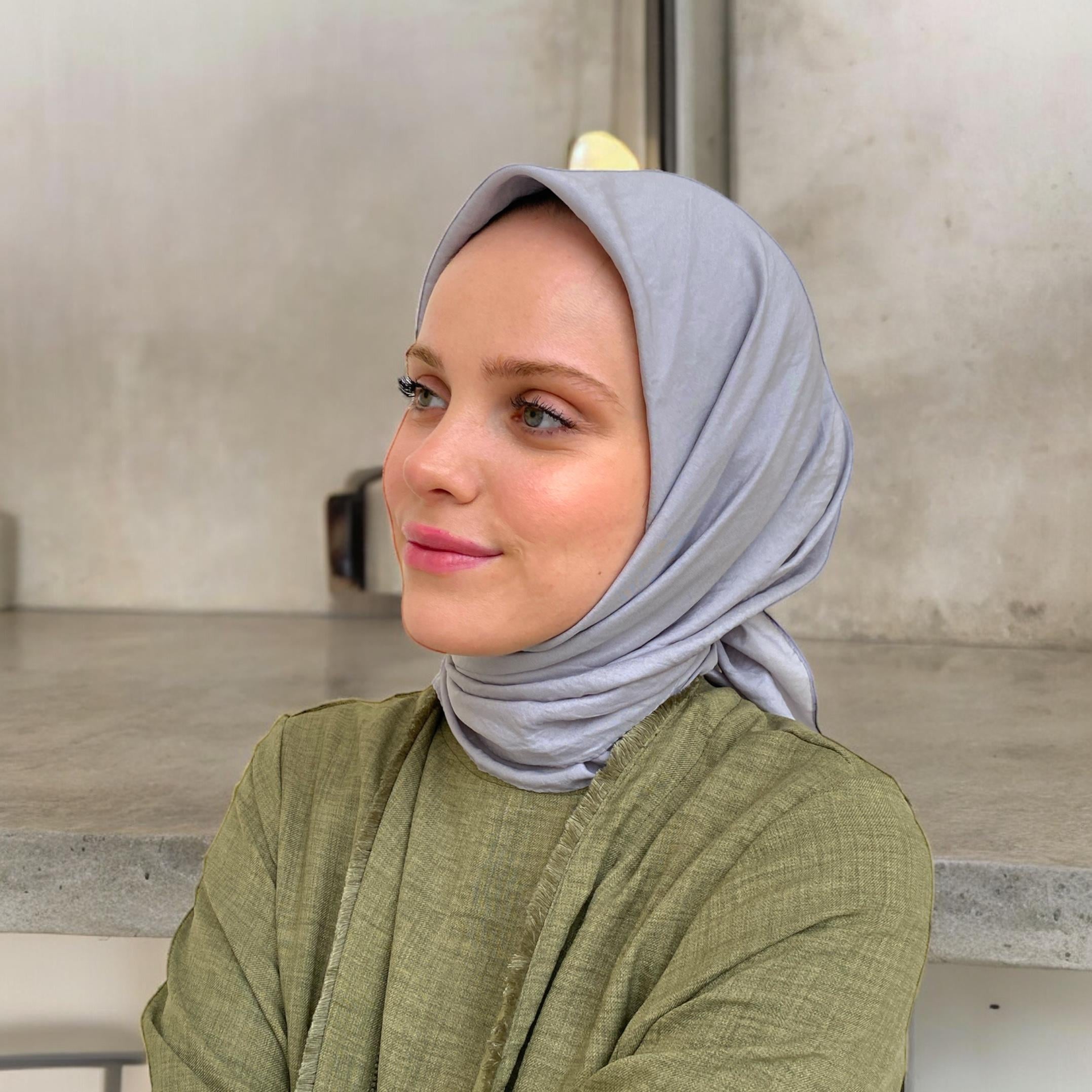 Gümüş Relax Vual Eşarp 