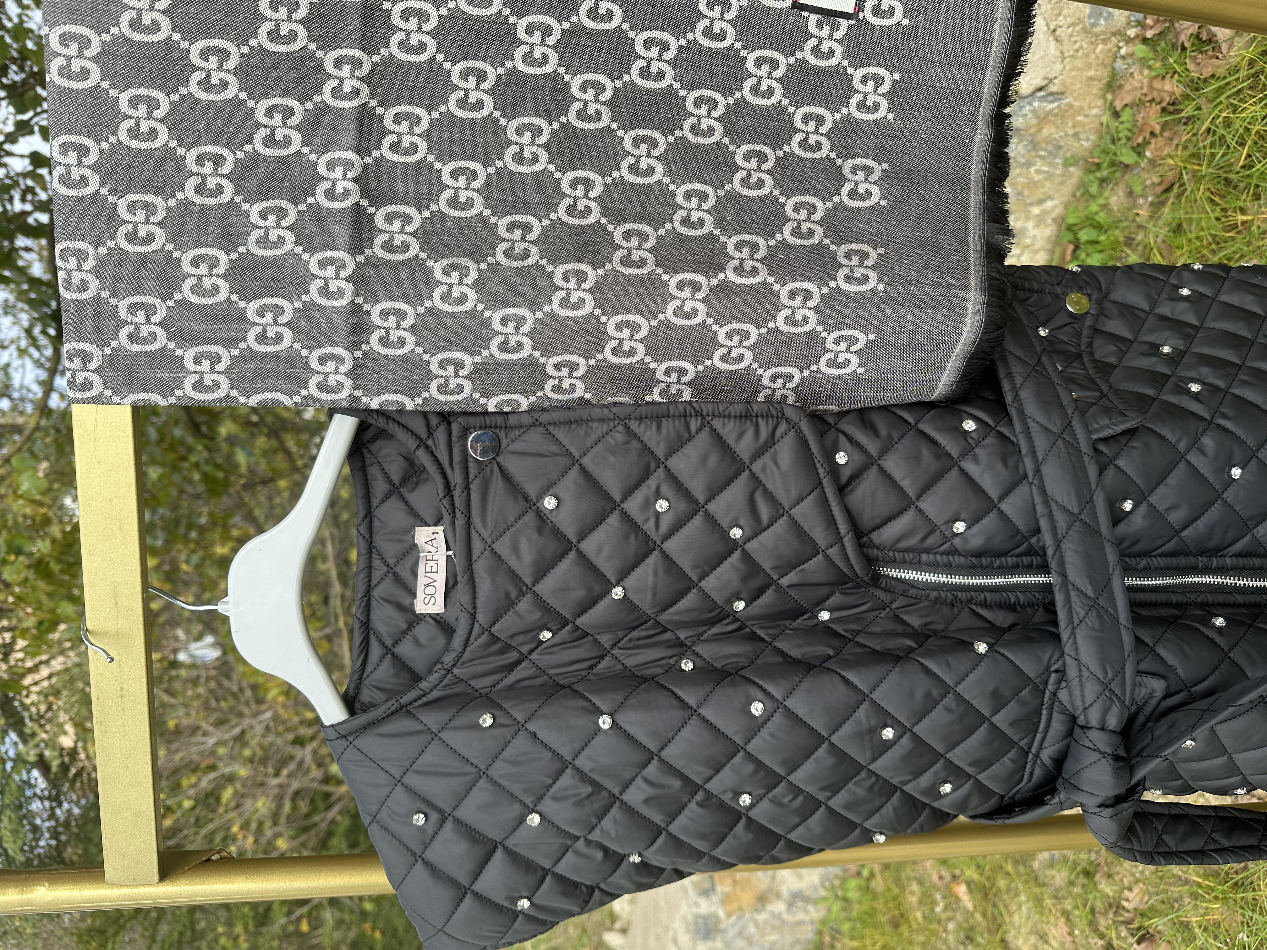 Antrasit Yün İpek Şal