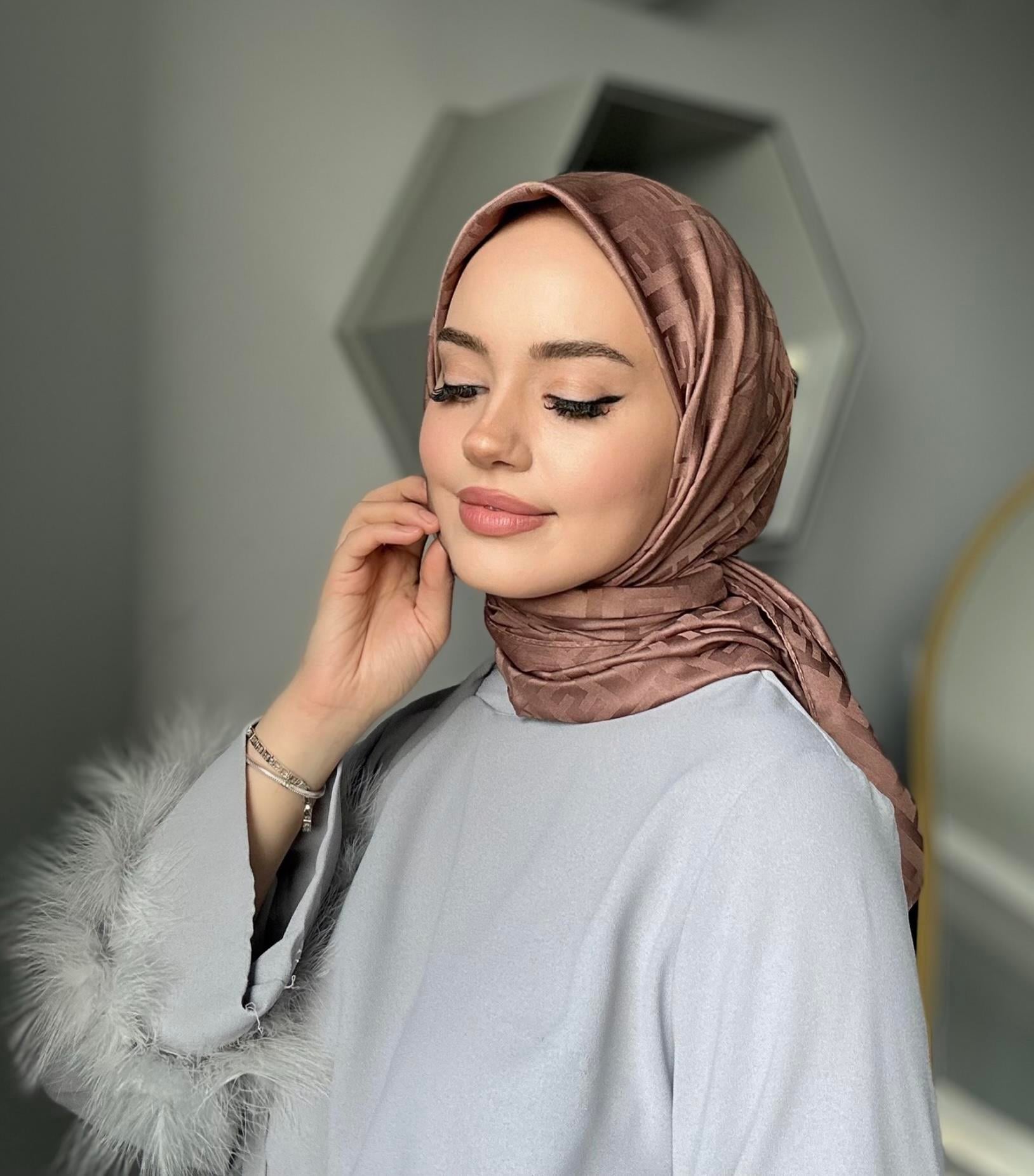Karamel F Desen Soft Eşarp