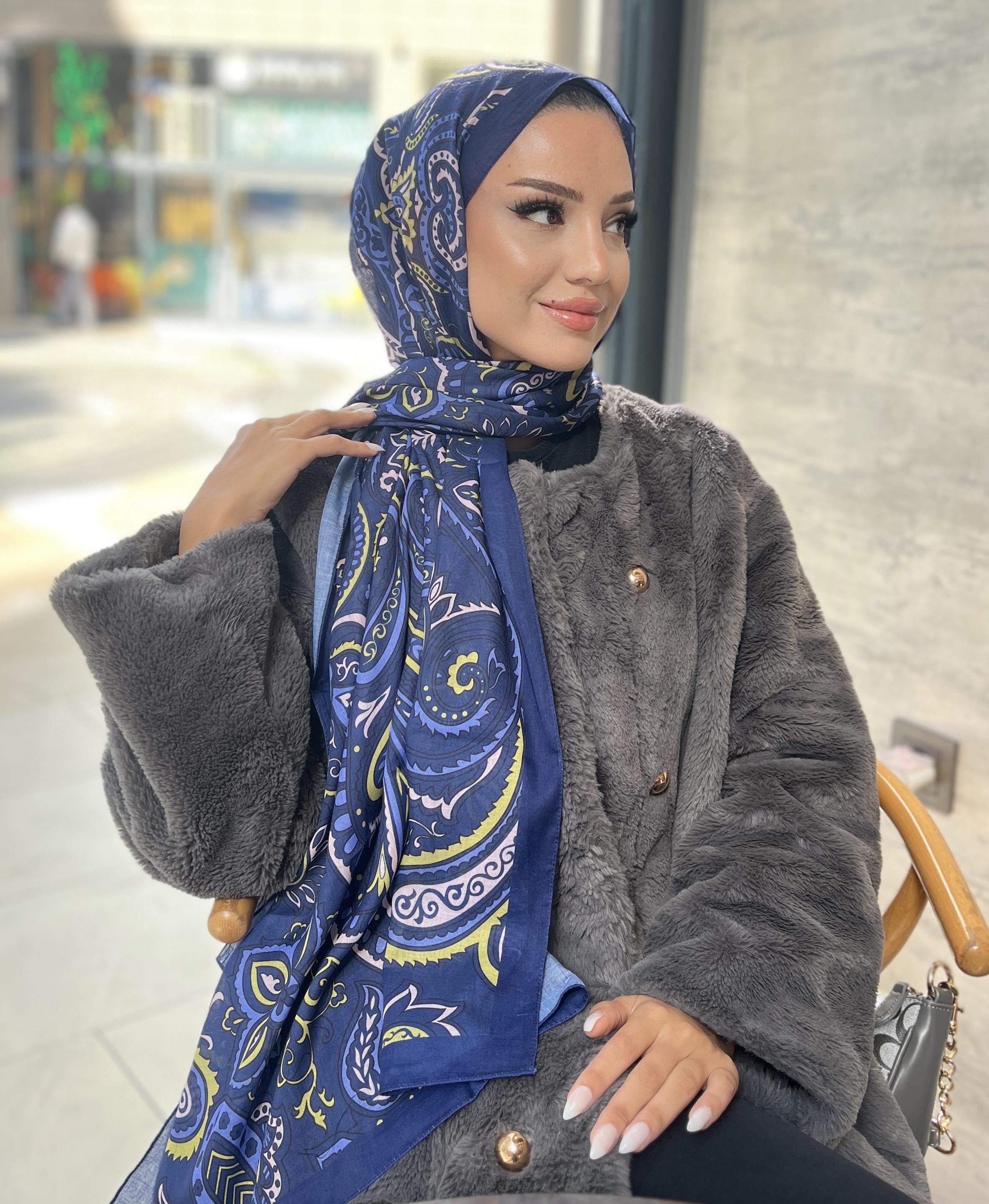 Laci-Sarı Etnik Şal