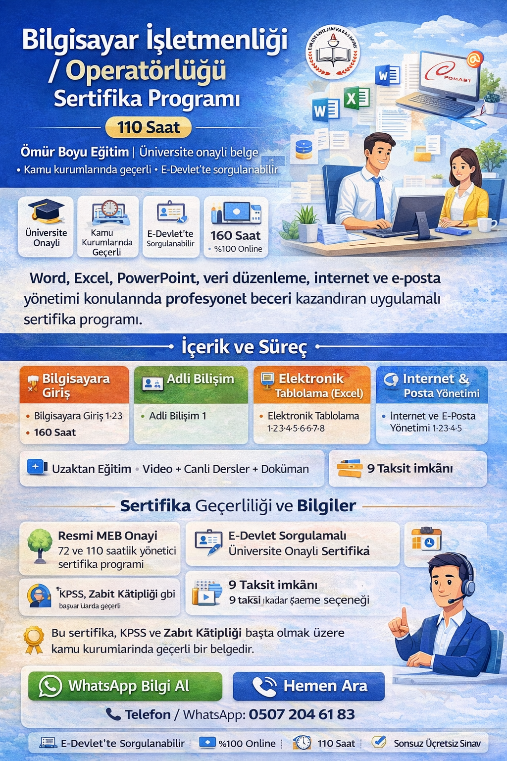 Bilgisayar İşletmenliği / Operatörlüğü Sertifika Programı Ne İşe Yarar ?
