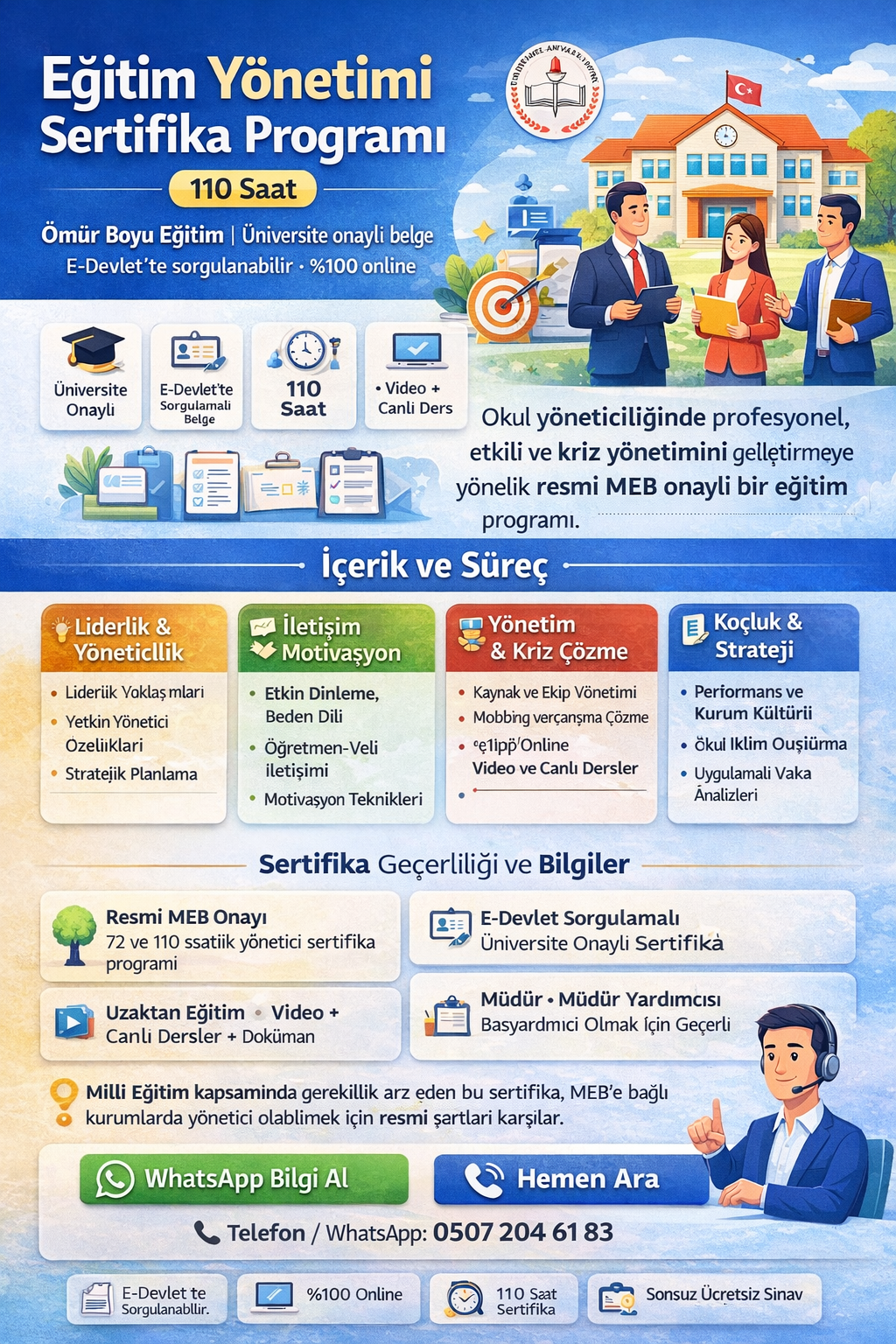 Eğitim Yönetimi Sertifika Programına Kimler Katılmalıdır ?