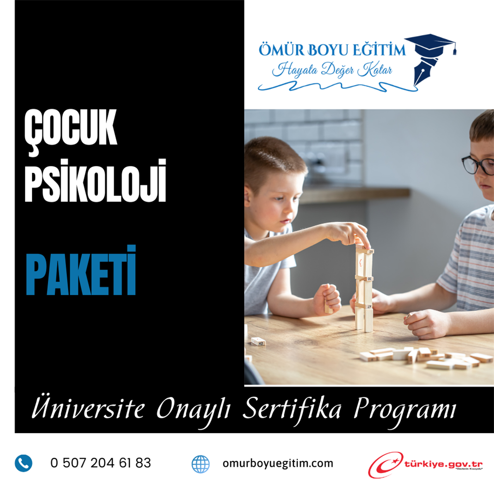 Üniversite OnaylıÇOCUK PSİKOLOJİ PAKETİ