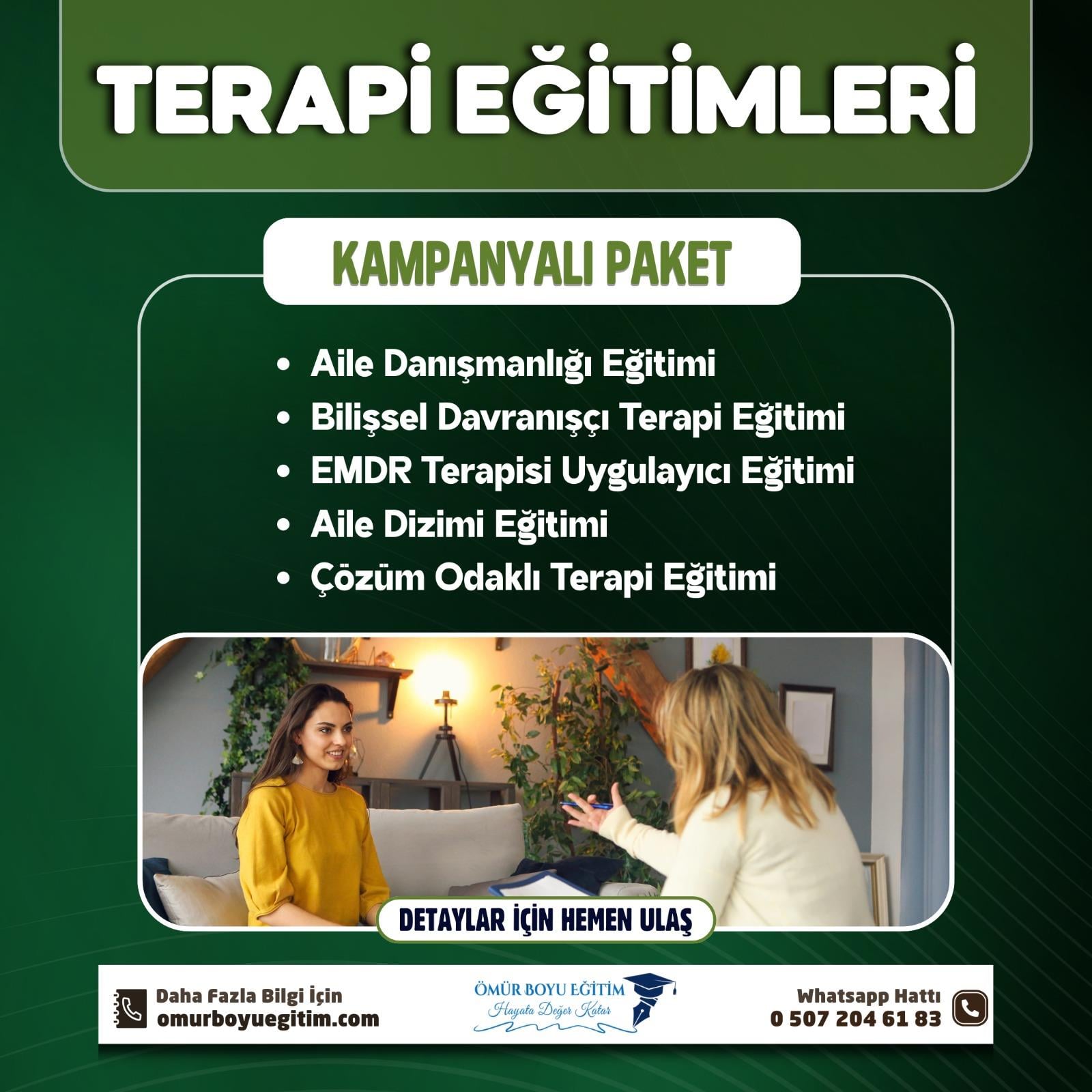 Üniversite OnaylıTerapi Eğitimleri Paketi