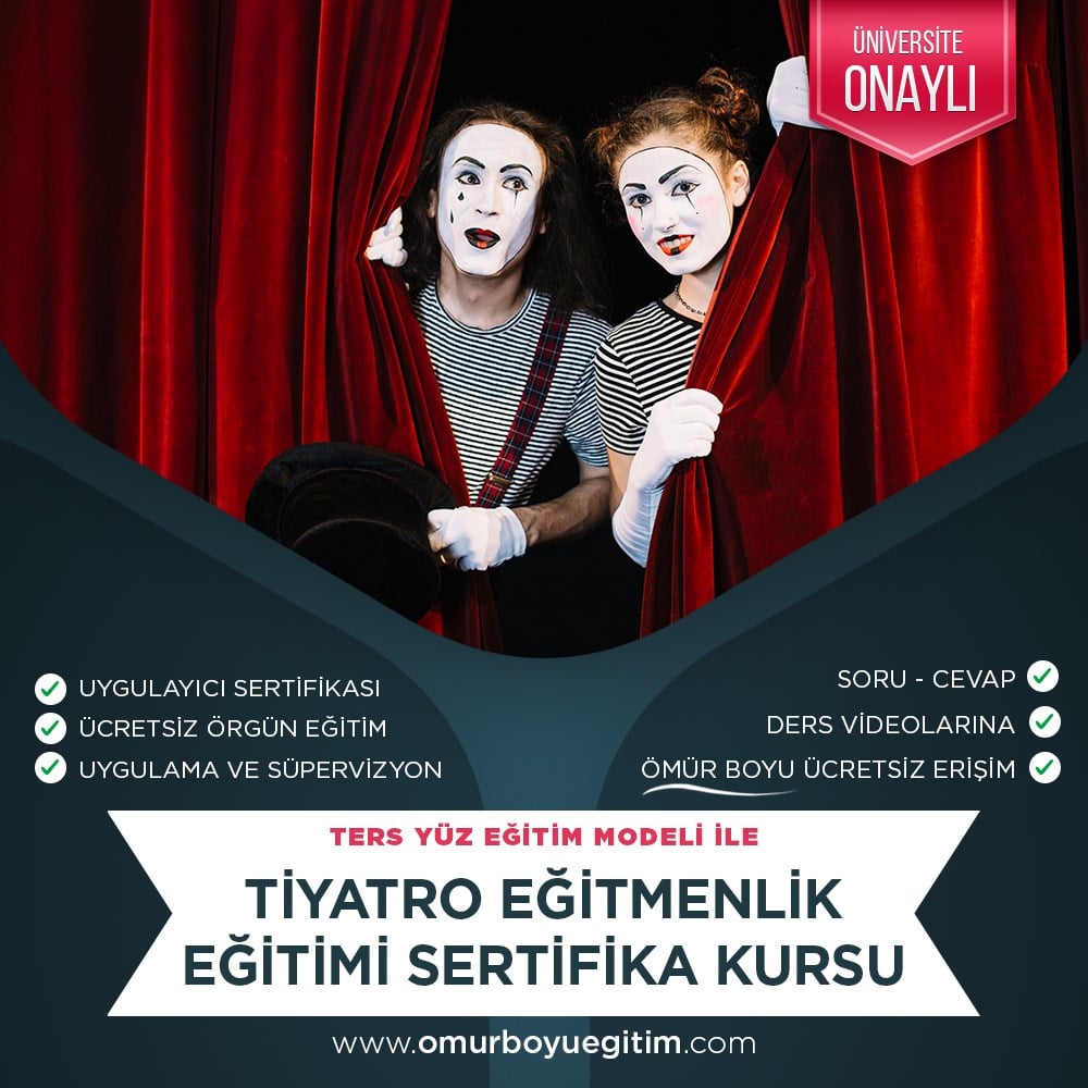 Üniversite OnaylıTiyatro Eğitmenlik Eğitimi Sertifika Kursu