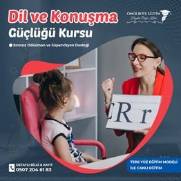 Üniversite OnaylıDİL VE KONUŞMA GÜÇLÜĞÜ EĞİTİMİ SERTİFİKA KURSU