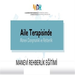 Manevi Rehberlik ve Danışmanlık Eğitimi