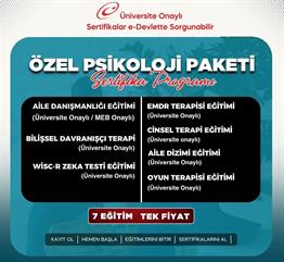 Üniversite OnaylıÖzel Psikoloji Süper 7 Paketi