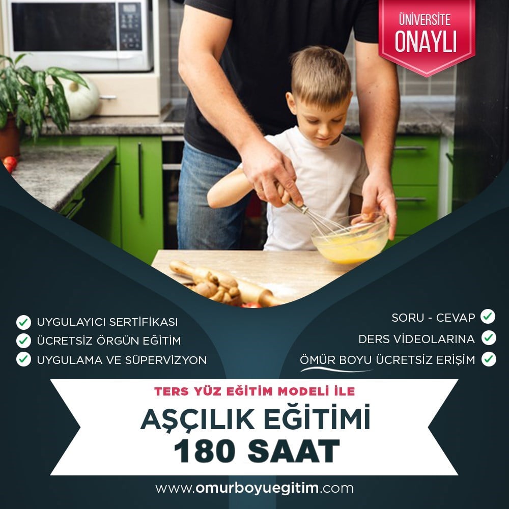 Üniversite OnaylıAşçılık Eğitimi 180 Saat