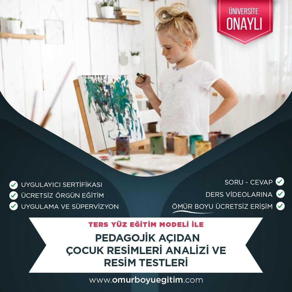 Üniversite OnaylıPsiko - Pedagojik Açıdan Çocuk Resimleri Analizi ve Resim Testleri Eğitimi