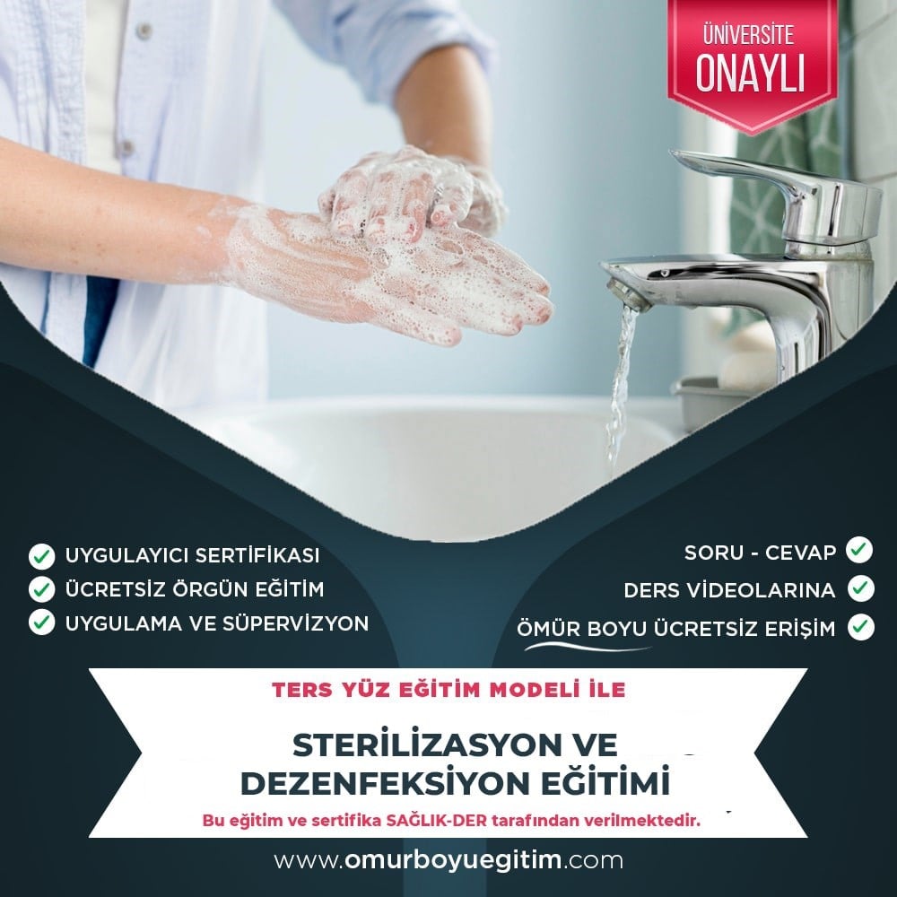 Üniversite OnaylıSterilizasyon ve Dezenfeksiyon Eğitimi Sertifikası