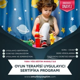 Üniversite OnaylıOyun Terapisi Uygulayıcı Sertifikalı Eğitim