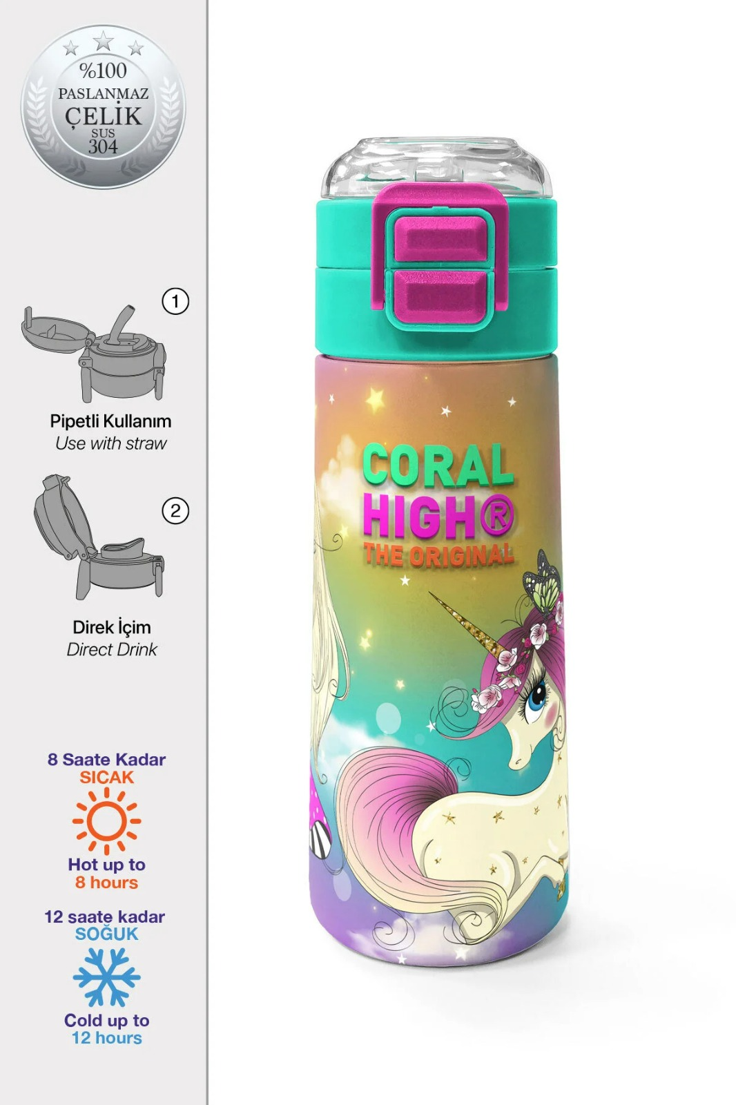 Coral High-Çelik Termos-31940