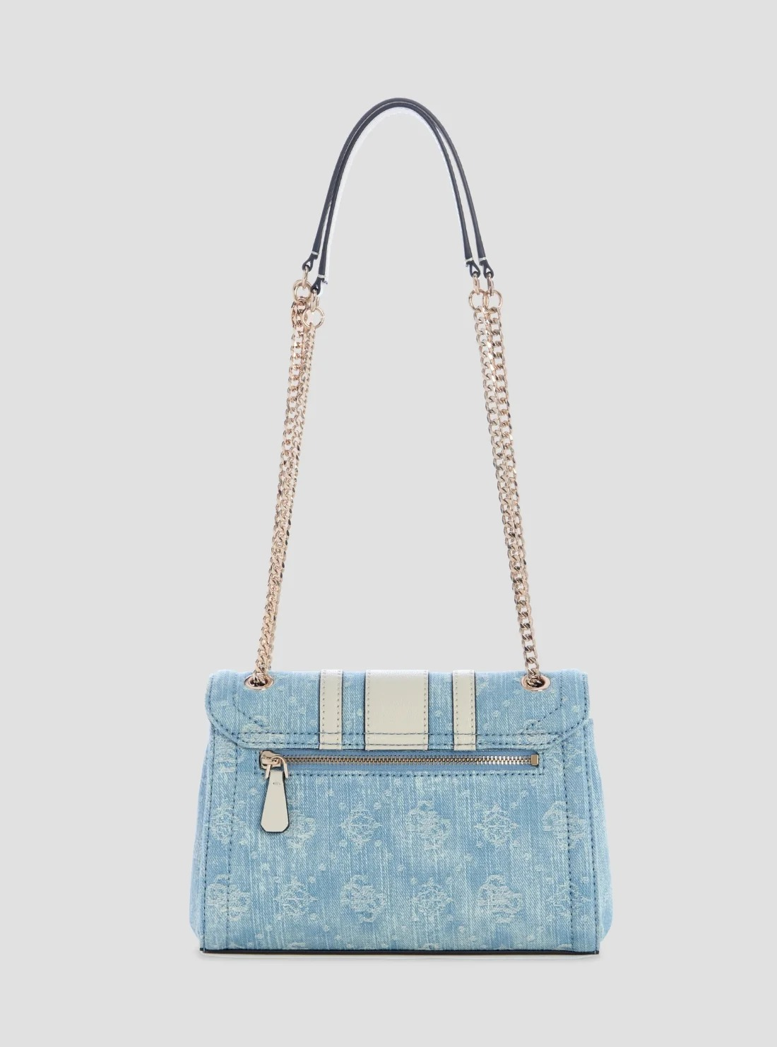Denim logo Noelle II kapaklı çanta-DL967221