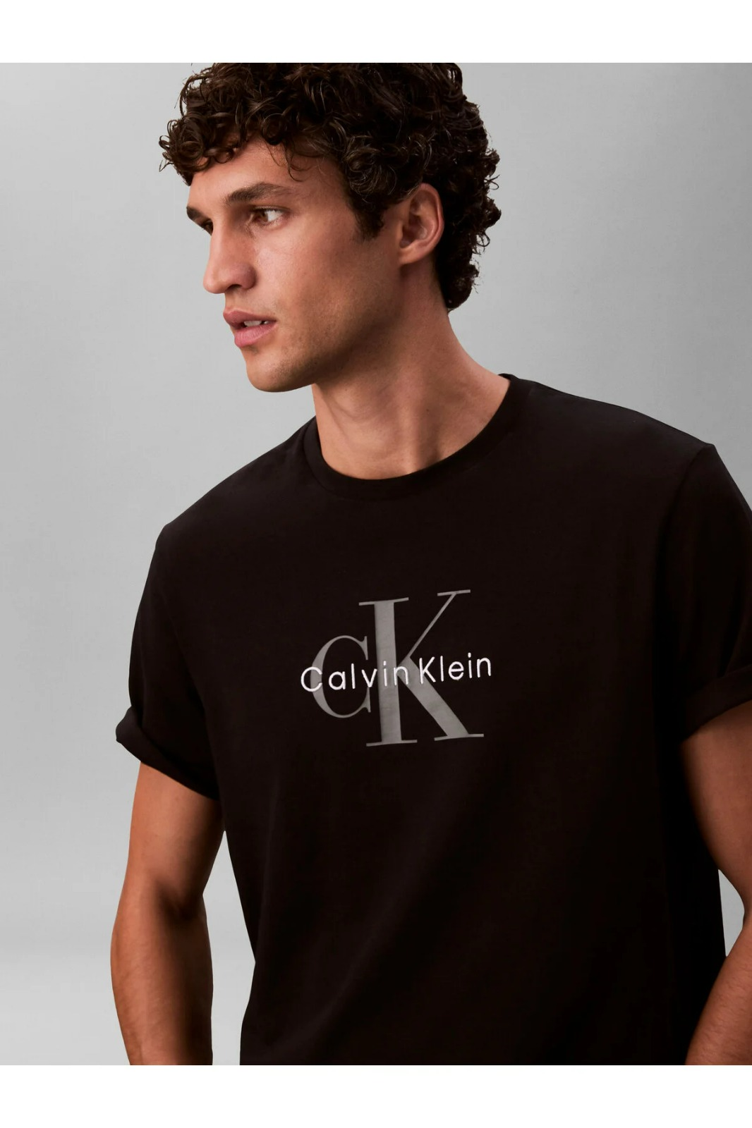 Erkek Baskılı T-Shirt-LV04RB862GUB1