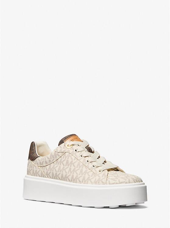Michael Kors Romey Two-Tone Logo Platform Sneaker