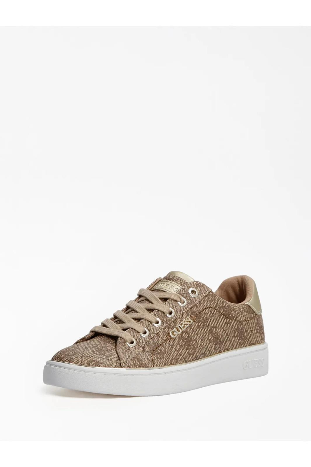Guess ayakkabı FL7BKIFAL12 Beckie All Over Logo Trainers