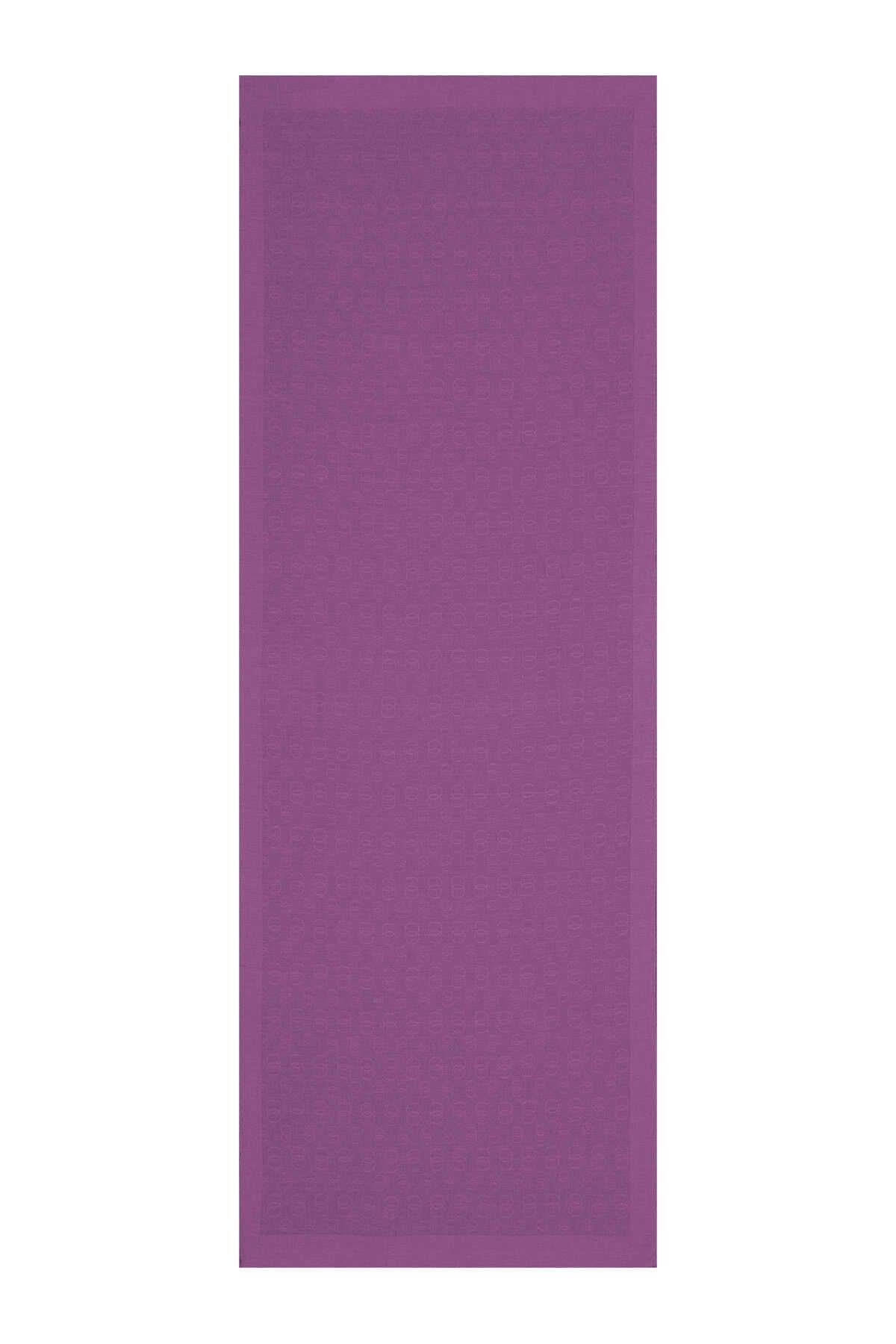 İMANNOOR İZİNCİR DESEN JAKAR DÜZ BOYA ŞAL 70 X 210  23Y-3052