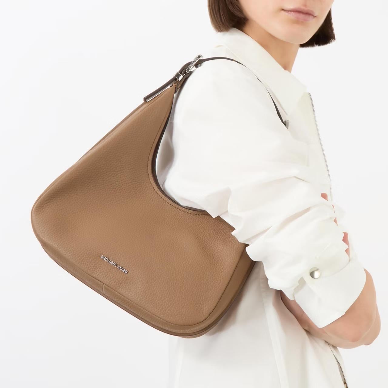 Michael Kors Nolita Small Pebbled Leather Hobo Shoulder Bag 30F4GY5H1L