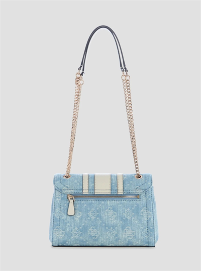 Denim logo Noelle II kapaklı çanta-DL967221