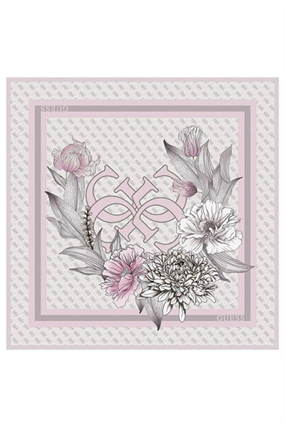 90x90 Square Kadın Ipek Eşarp-AW5729SIL90