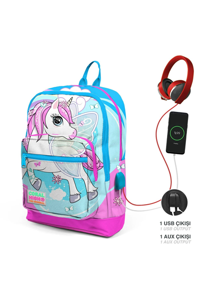 Coral High-Usbli Okul Sırt Çantası 23811