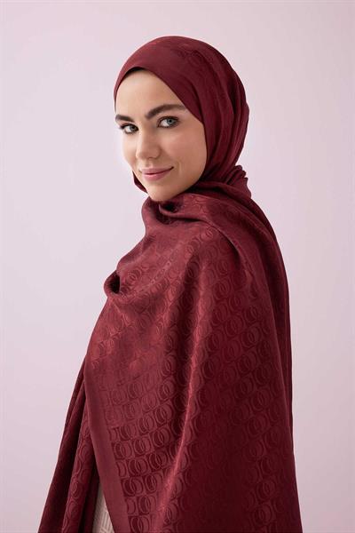 Dama Logo Shiny Jakar Şal 70x190