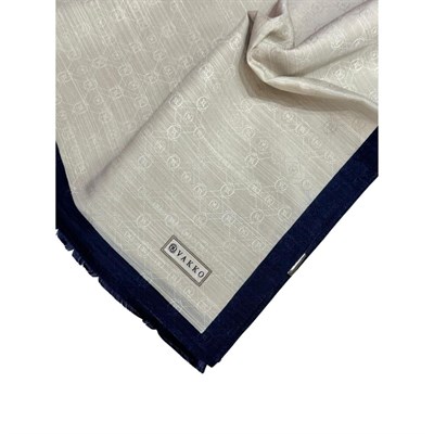 Vakko Pamuk İpek Monogram Şal