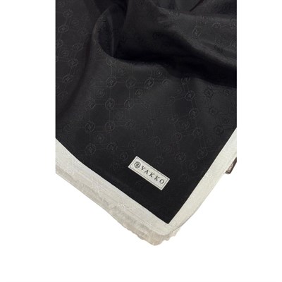 Vakko Pamuk İpek Monogram Şal