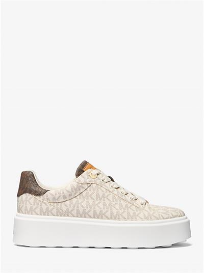 Michael Kors Romey Two-Tone Logo Platform Sneaker