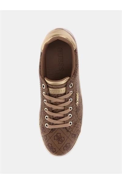Guess ayakkabı FL7BKIFAL12 Beckie All Over Logo Trainers