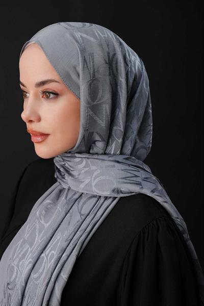 İmza Monogram  Shiny Jakar Şal 70x200