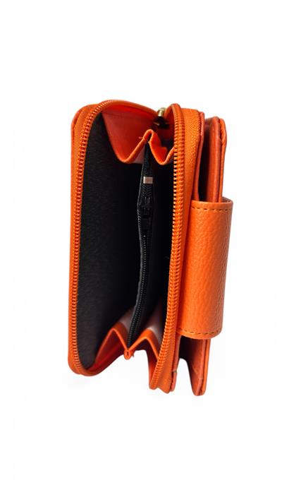 Kadın cüzdan turuncu küçük at logo