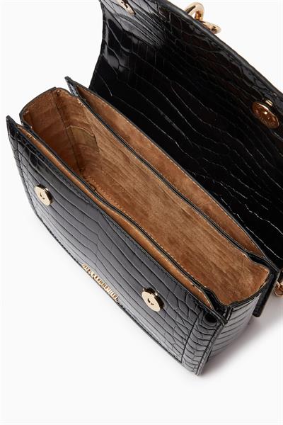 Love Moschino omuz çantası BORSA SHINY CROCO JC4384PP0LKJ0000