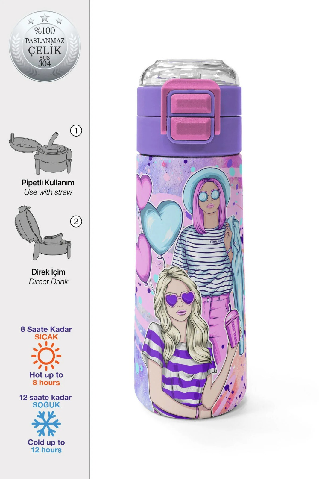 Coral High-Çelik Termos-31956