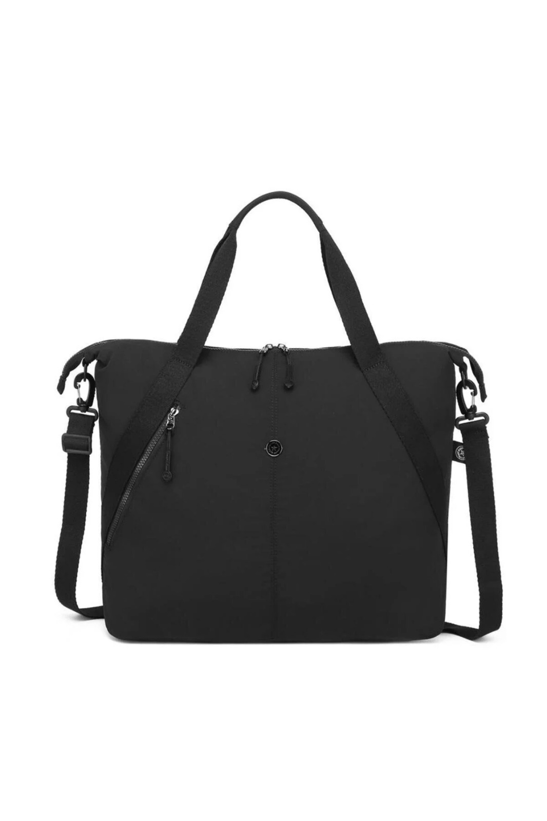 Mikro Poly Kumaş Büyük Boy Kadın Omuz Çantası